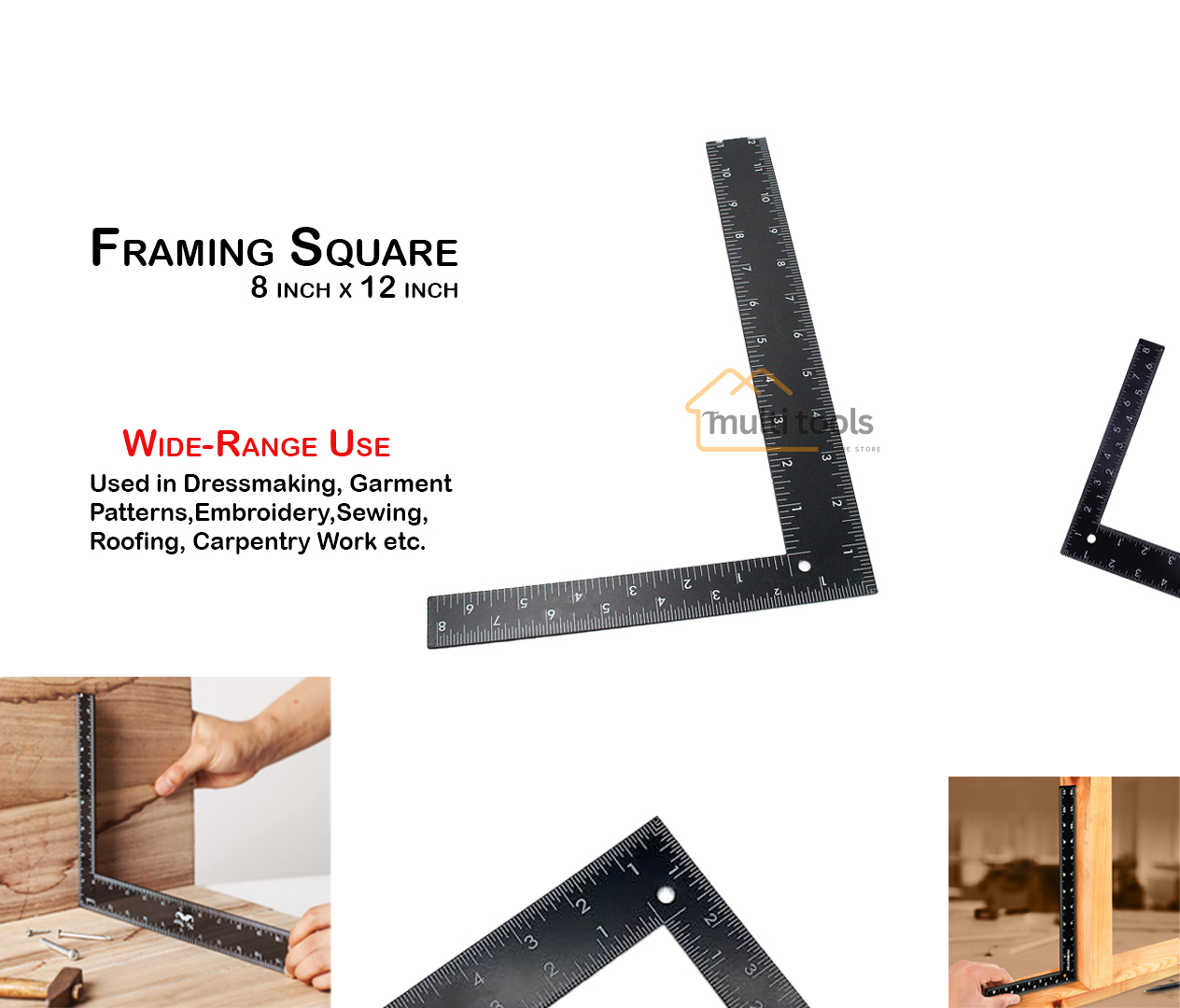  Framing Square, 8 X 12 Inch